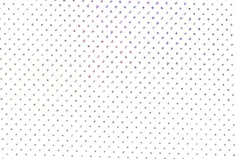 Light Pink, Red vector pattern with ABC symbols. Stock Illustration