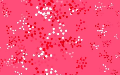 Light Pink, Red vector pattern with artificial intelligence network. Stock Illustration