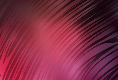 Light Pink, Red vector pattern with wry lines. イラスト素材