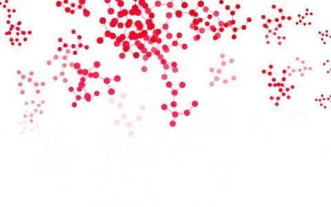 Light Pink, Red vector pattern with artificial intelligence network. Stock Illustration