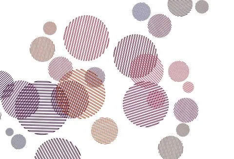 Light Pink, Red vector pattern with spheres. 스톡 일러스트