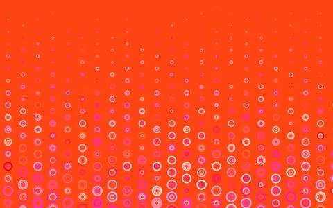 Light Pink, Red vector pattern with spheres. Illustrazione stock