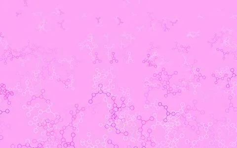 Light Pink, Red vector pattern with artificial intelligence network. Illustrazione stock