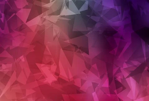 Light Pink, Red vector pattern with random polygonals. 스톡 일러스트