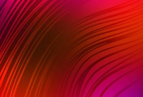 Light Pink, Red vector pattern with bent lines. 스톡 일러스트