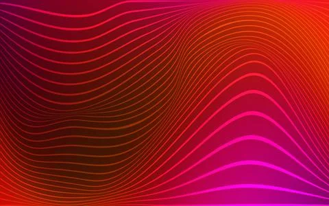Light Pink, Red vector pattern with abstract ribbons. A vague circumflex abst Illustration