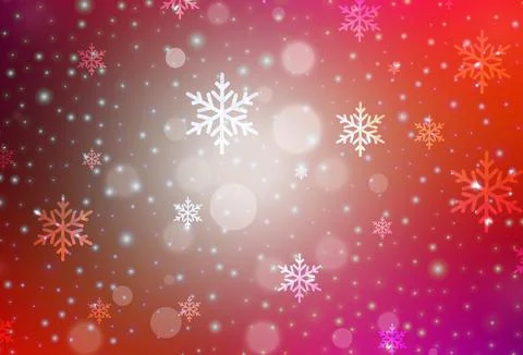 Light Pink, Red vector pattern in Christmas style. 스톡 일러스트