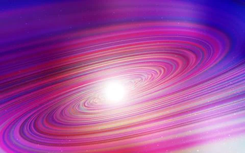 Light Pink, Red vector pattern with night sky stars. Space stars on blurred a Stockillustratie