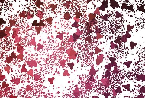 Light Pink, Red vector pattern with random forms. Illustrazione stock