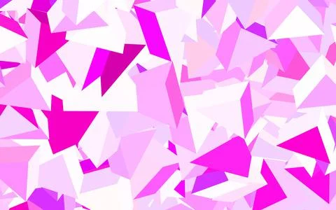 Light Pink, Red vector pattern with polygonal style. Stock Illustration