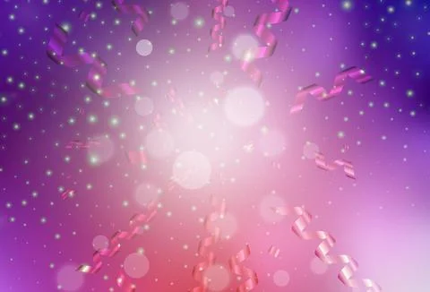 Light Pink, Red vector pattern in Christmas style. Stock Illustration