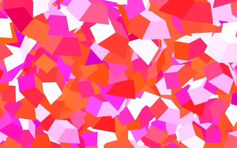 Light Pink, Red vector pattern with random forms. Stock Illustration