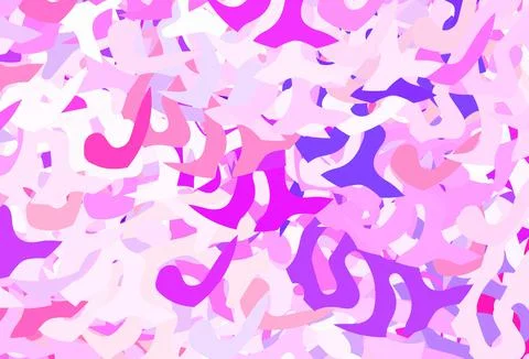 Light Pink, Red vector pattern with random forms. 스톡 일러스트