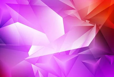 Light Pink, Red vector pattern with polygonal style. Stock Illustration