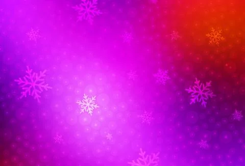 Light Pink, Red vector pattern in Christmas style. Stock Illustration