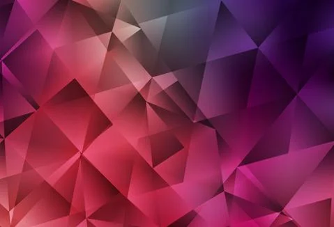 Light Pink, Red vector polygon abstract layout. Stock Illustration