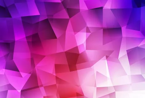 Light Pink, Red vector polygon abstract layout. Stock Illustration