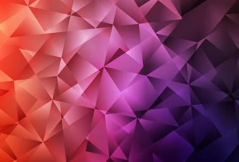 Light Pink, Red vector polygonal background. Stock Illustration