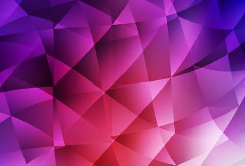 Light Pink, Red vector shining triangular background. Illustrazione stock