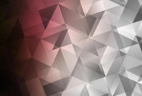 Light Pink, Red vector shining triangular background. Illustrazione stock