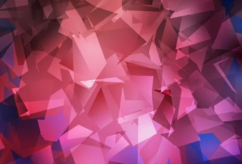 Light Pink, Red vector shining triangular background. Stockillustratie