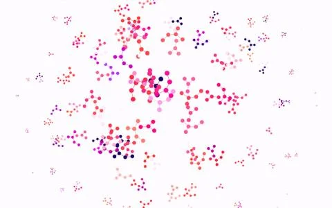 Light Pink, Red vector template with artificial intelligence structure. 스톡 일러스트