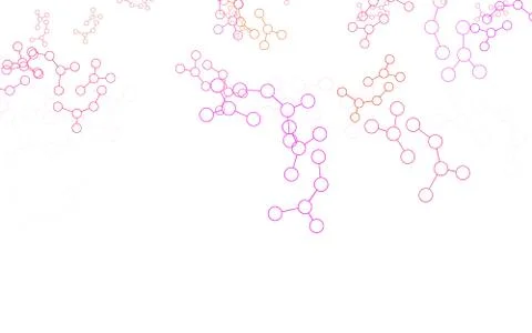 Light Pink, Red vector template with artificial intelligence structure. Illustrazione stock