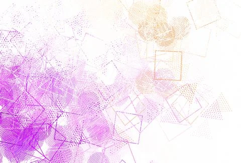 Light Pink, Red vector template with crystals, circles, squares. Ilustración de archivo