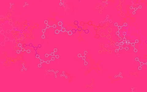 Light Pink, Red vector template with artificial intelligence structure. 스톡 일러스트