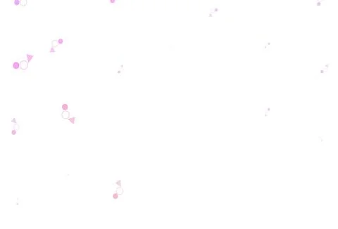 Light Pink, Red vector template with crystals, circles. Stock Illustration