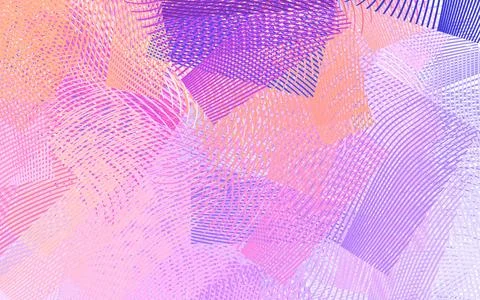 Light Pink, Red vector template with wry lines. Stock Illustration