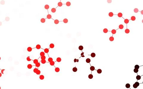 Light Pink, Red vector texture with artificial intelligence concept. 스톡 일러스트