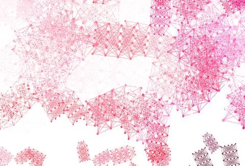 Light Pink, Red vector texture with artificial intelligence concept. Stock Illustration