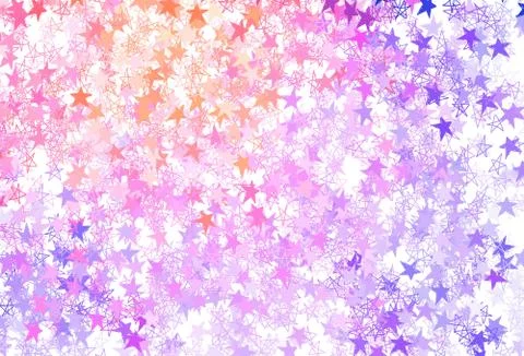 Light Pink, Red vector texture with beautiful stars. Stock Illustration