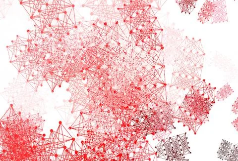 Light Pink, Red vector texture with artificial intelligence concept. Stock Illustration