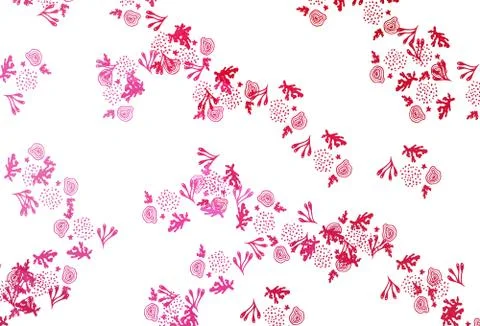 Light Pink, Red vector texture with abstract forms. Illustrazione stock