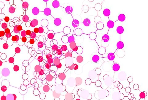 Light Pink, Red vector texture with artificial intelligence concept. 스톡 일러스트