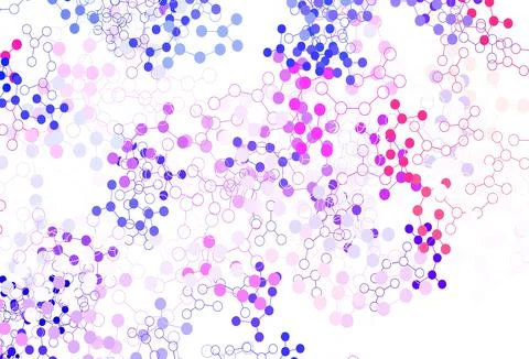 Light Pink, Red vector texture with artificial intelligence concept. Illustrazione stock