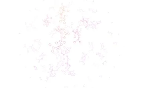 Light Pink, Red vector texture with artificial intelligence concept. Illustrazione stock