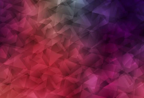 Light Pink, Red vector triangle mosaic texture. Stock Illustration