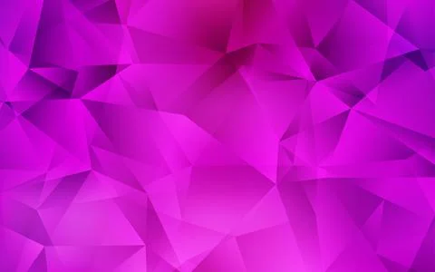 Light Pink vector abstract polygonal template. Elegant bright polygonal illus Stock Illustration