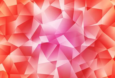 Light Pink vector abstract polygonal pattern. Stock Illustration