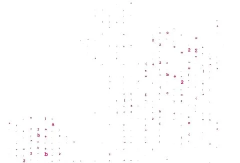 Light Pink vector backdrop with algebra elements. 스톡 일러스트