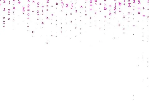 Light Pink vector backdrop with algebra elements. イラスト素材