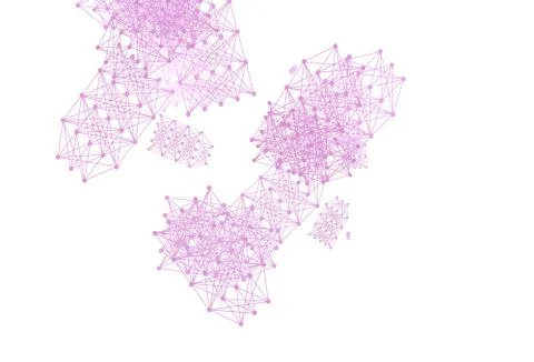Light Pink vector backdrop with artificial intelligence data. Stock Illustration