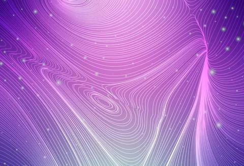 Light Pink vector backdrop with circles and lines. Stock Illustration