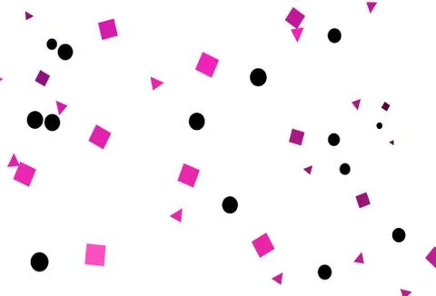 Light Pink vector backdrop with lines, circles, rhombus. Illustrazione stock