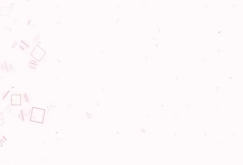 Light Pink vector backdrop with lines, circles, rhombus. Stock Illustration