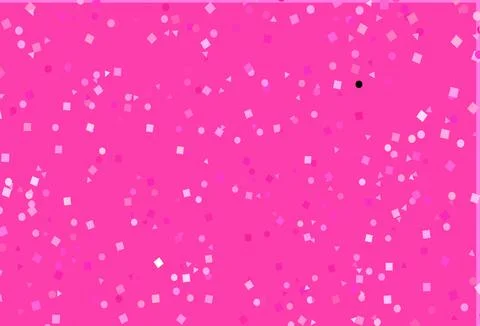 Light Pink vector backdrop with lines, circles, rhombus. Stock Illustration