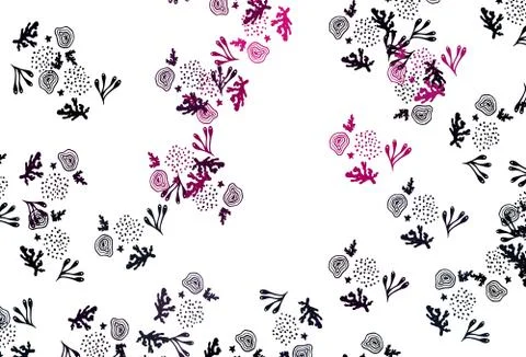 Light Pink vector backdrop with memphis shapes. Illustrazione stock